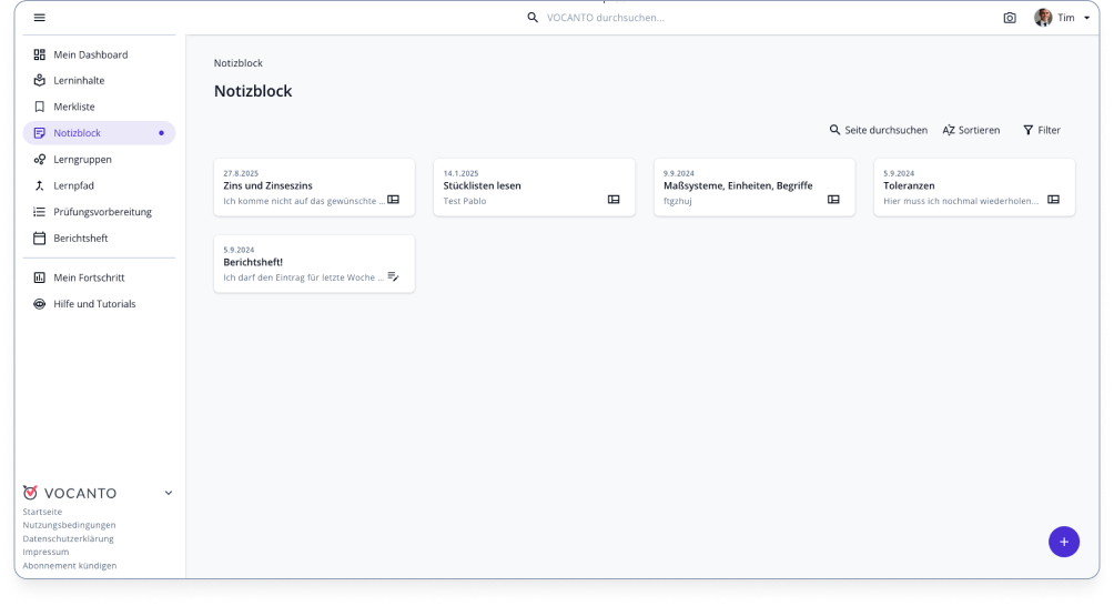 Notizblock