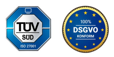 Siegel TÜV DSGVO 400x200px